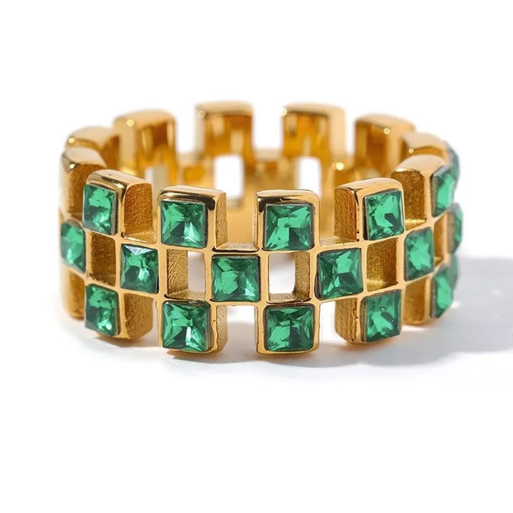Crystal Mosaic Ring