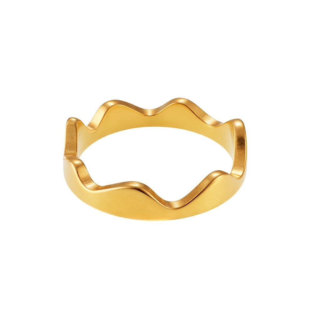 Golden Wave Ring