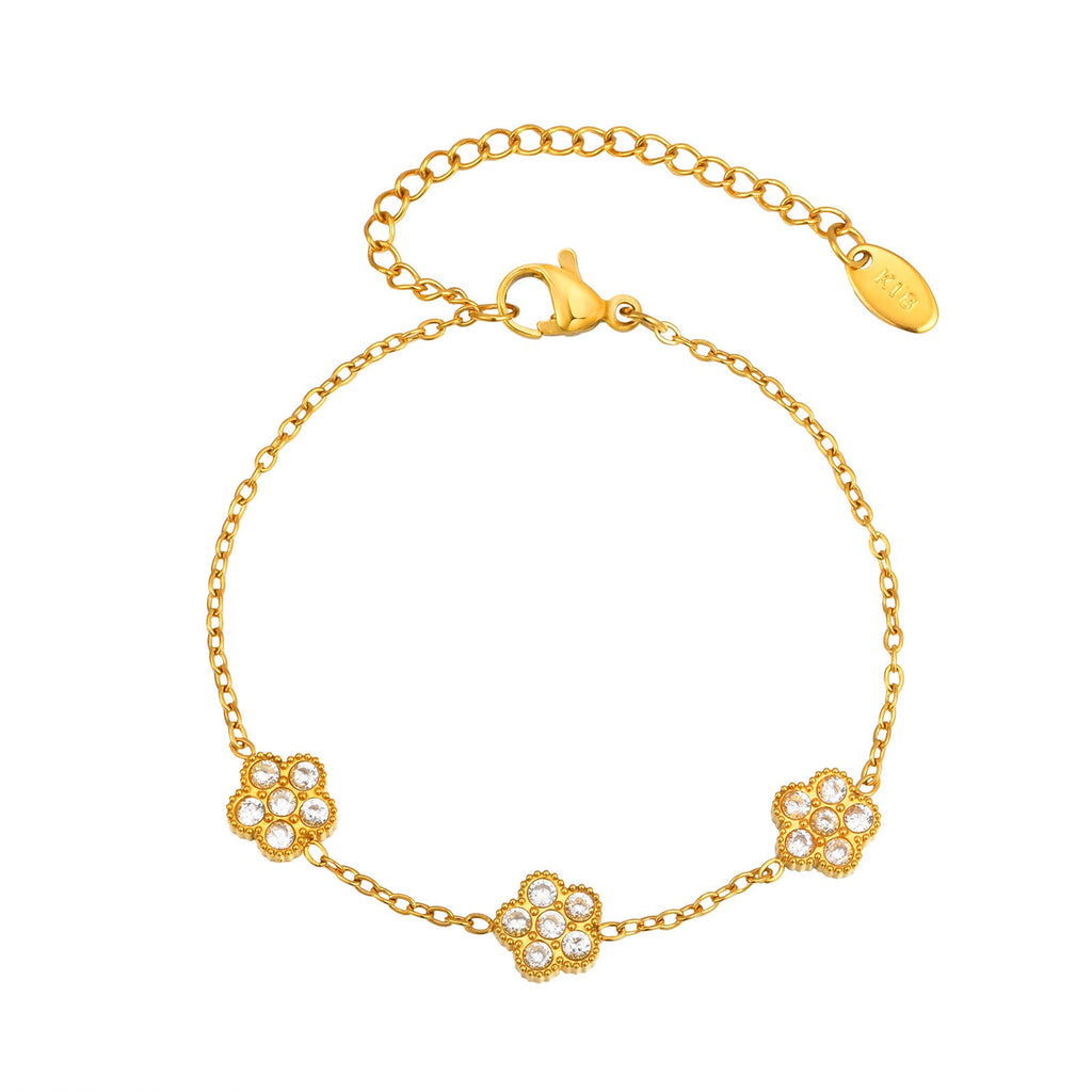 Flower Charm Bracelet
