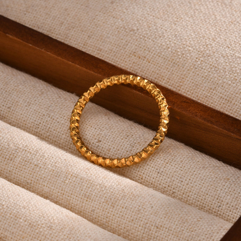 Textured Band Ring