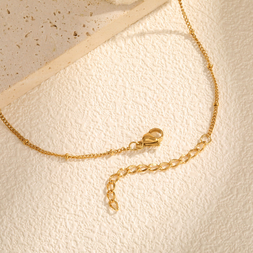Gold Palm Tree Pendant Necklace