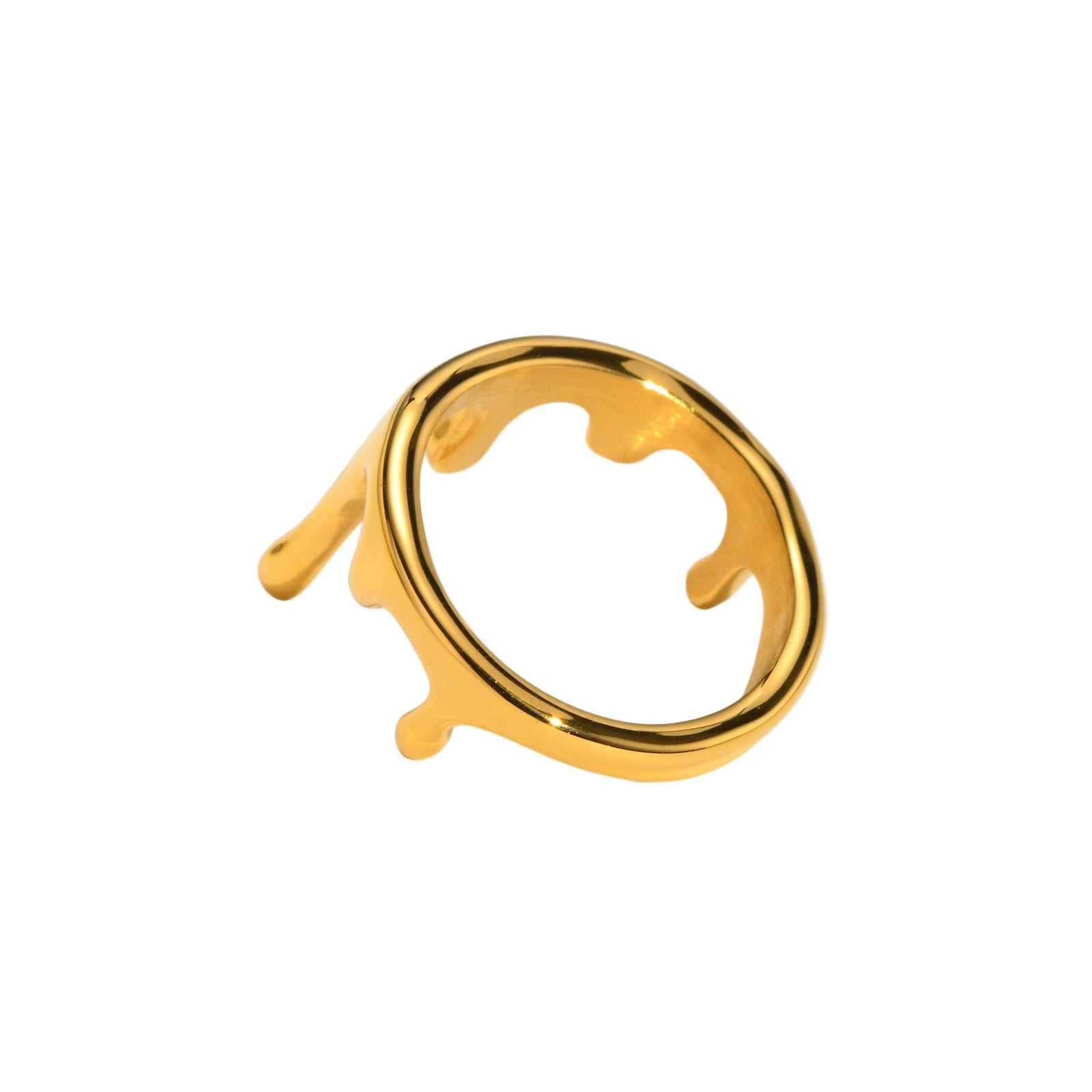 Melted Gold Ring