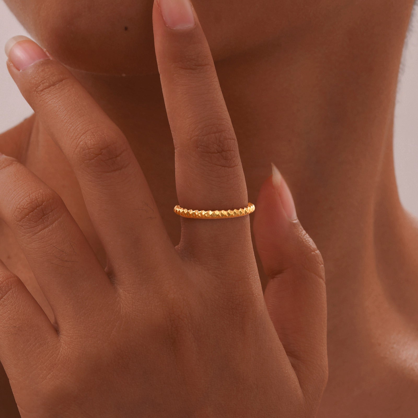 Textured Band Ring