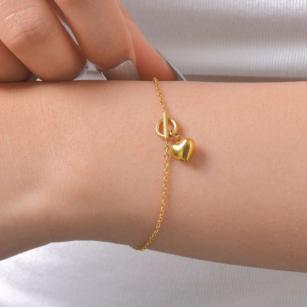 Heart Charm Bracelet