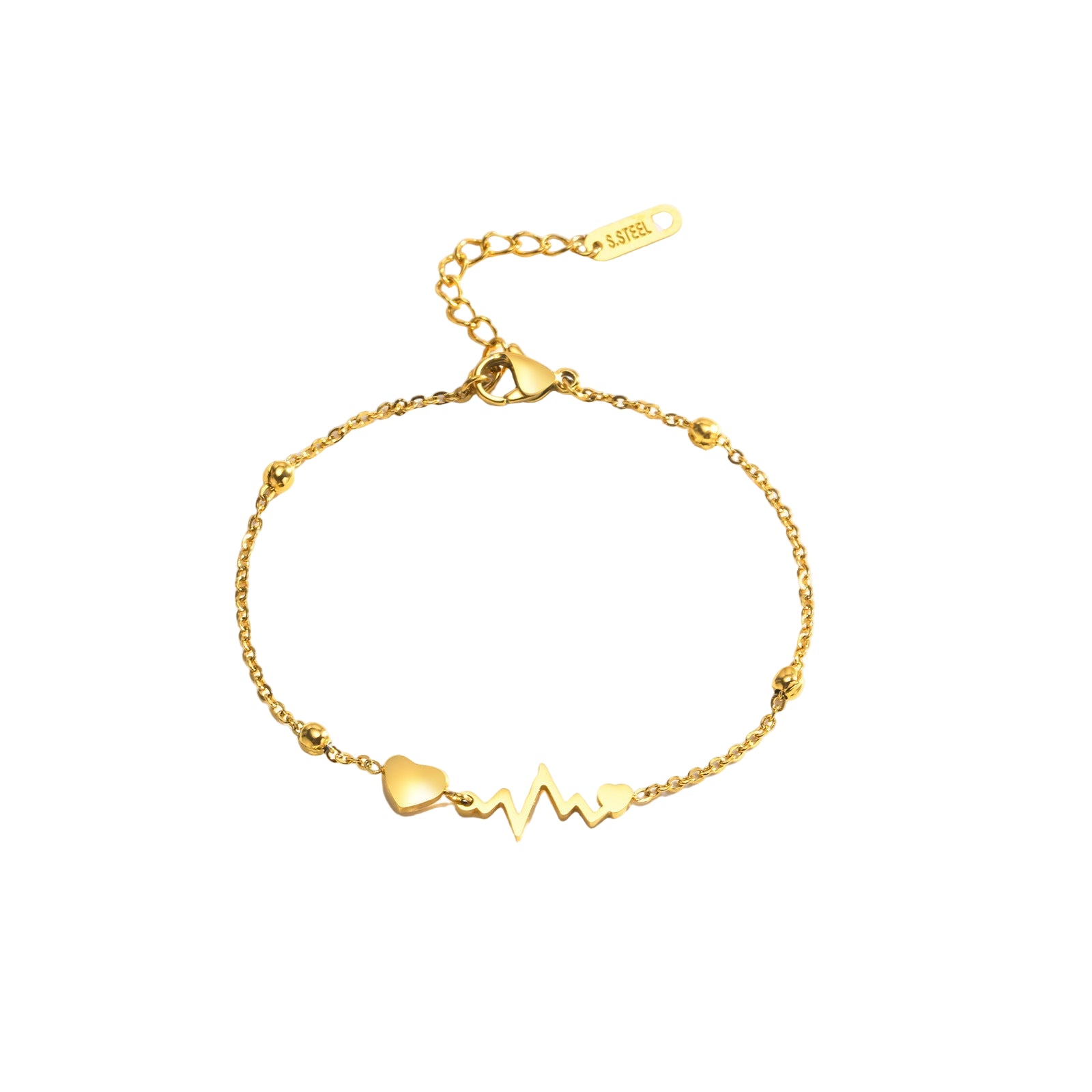 Heartbeat Charm Bracelet