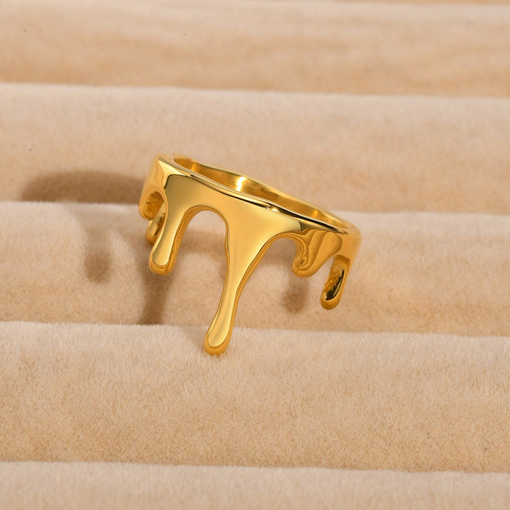 Melted Gold Ring