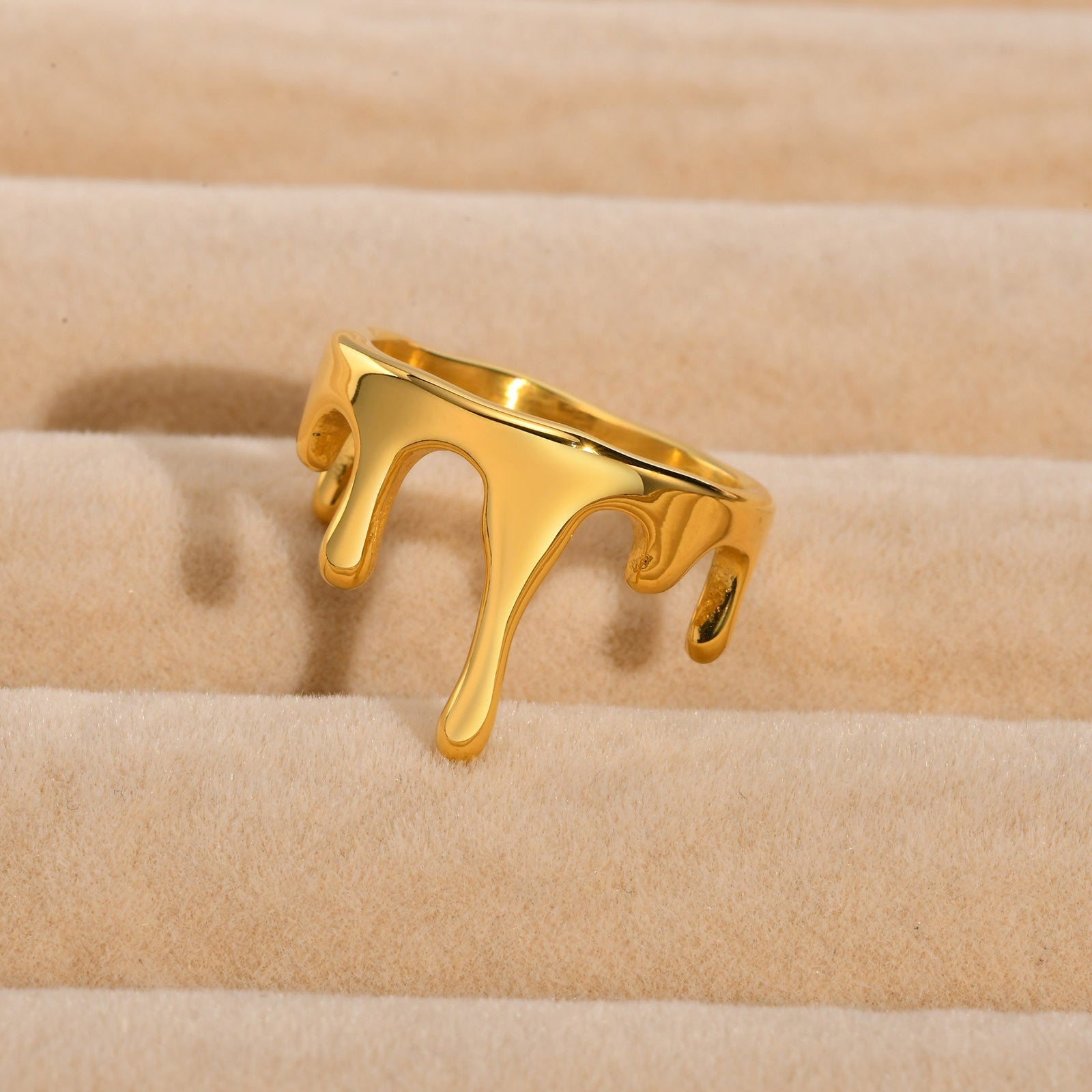 Melted Gold Ring