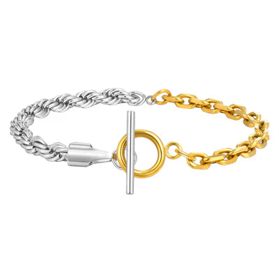 Two-Tone Chain Bracelet