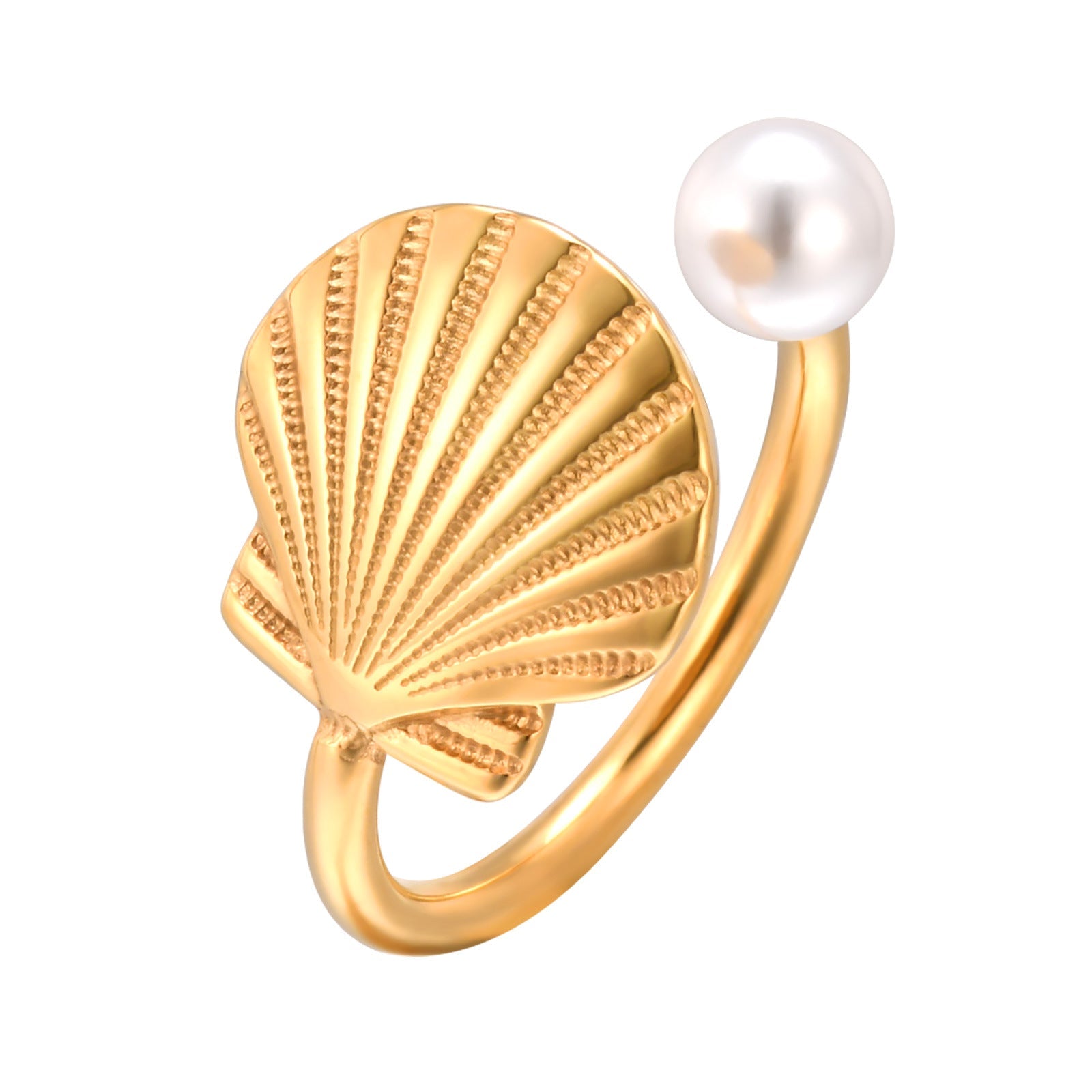 Shell & Pearl Ring