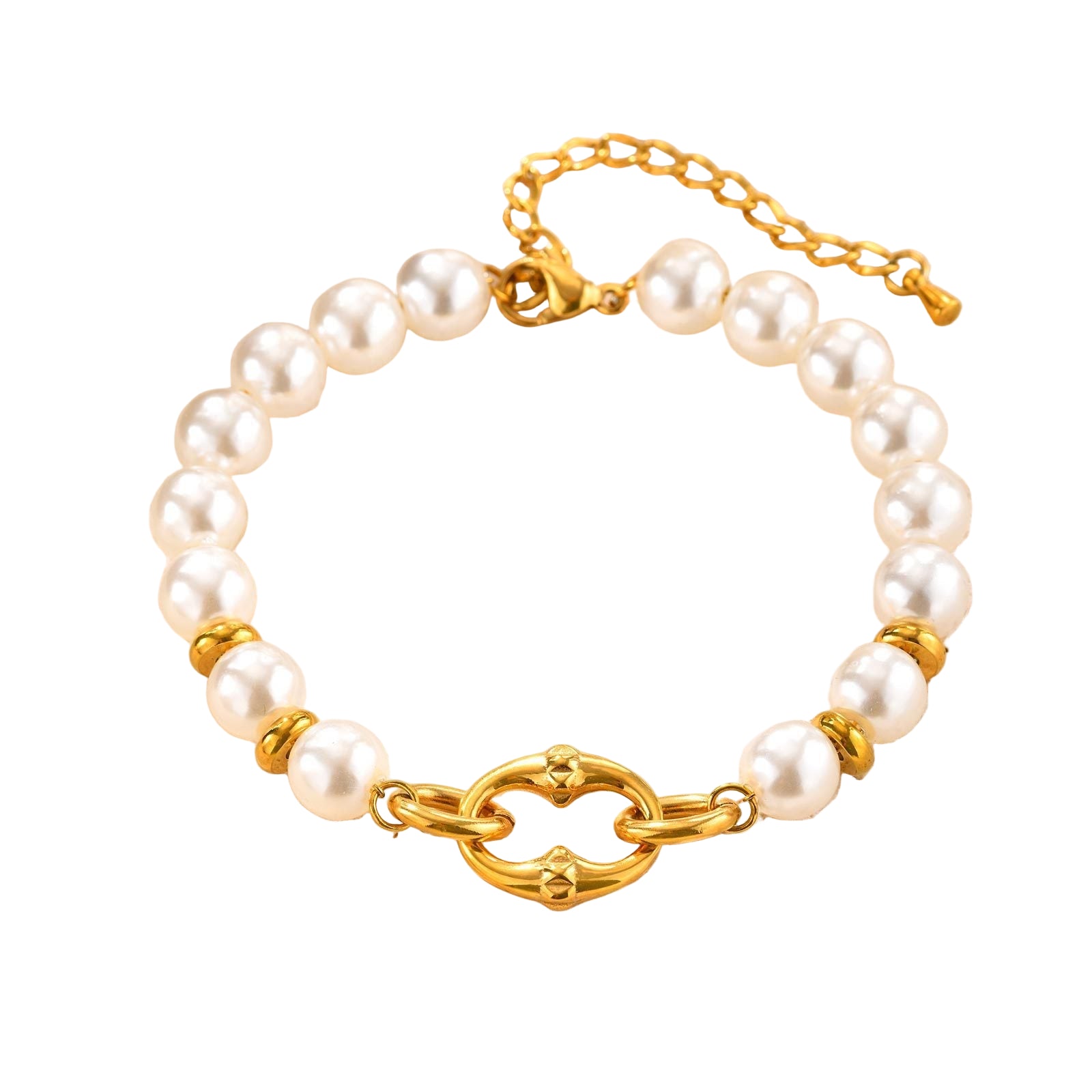 Pearl Chain Link Bracelet