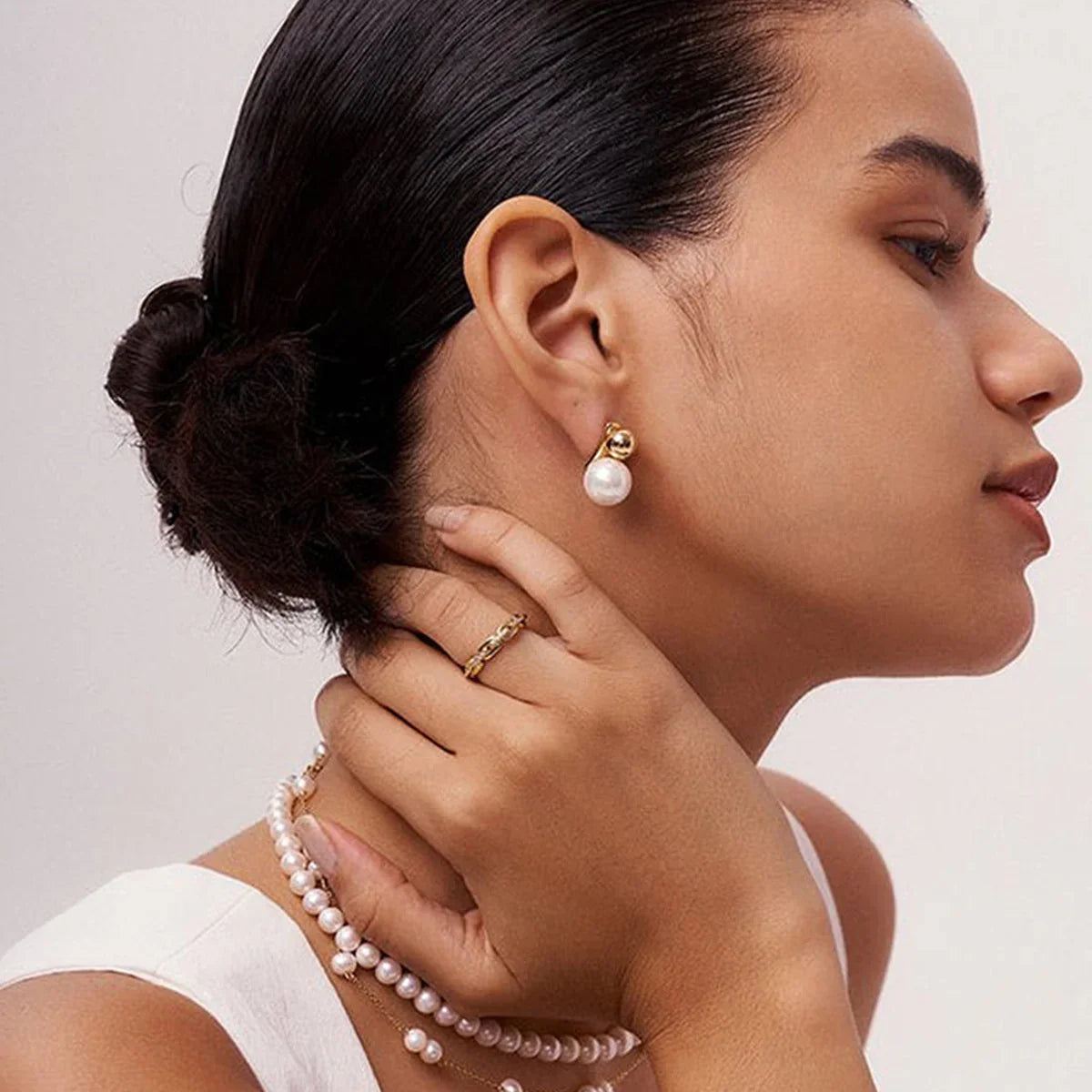 Pearl Stud Earrings