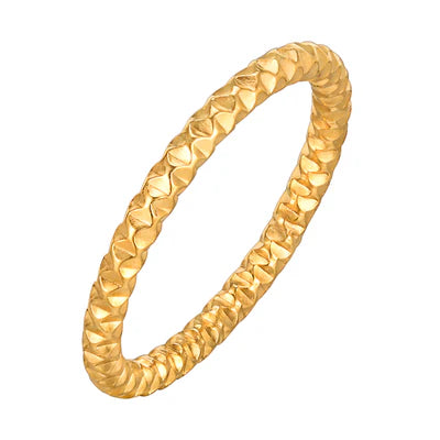 Textured Band Ring