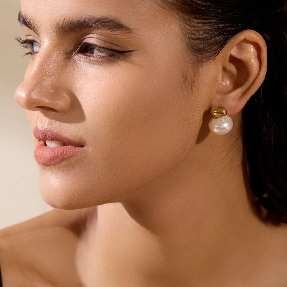 Binary Pearl Glow Earrings