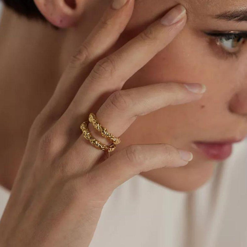 Golden Gala Circlets Ring