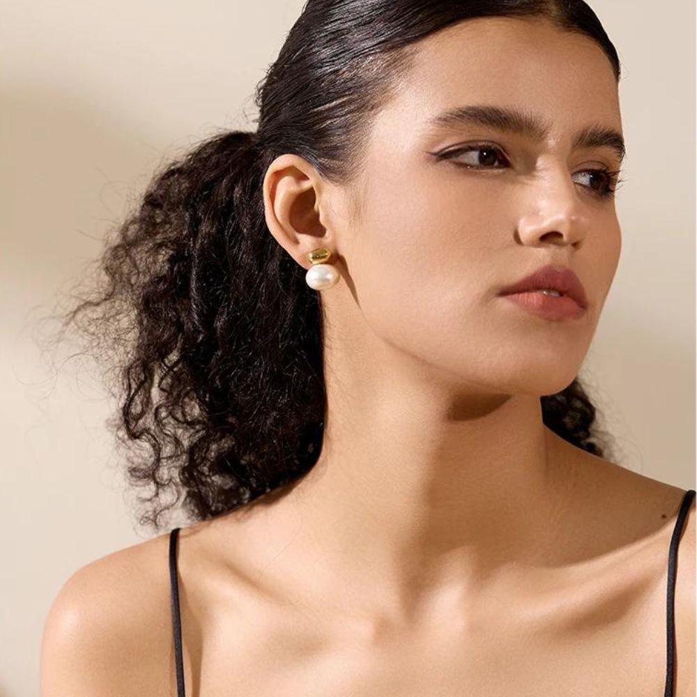 Binary Pearl Glow Earrings